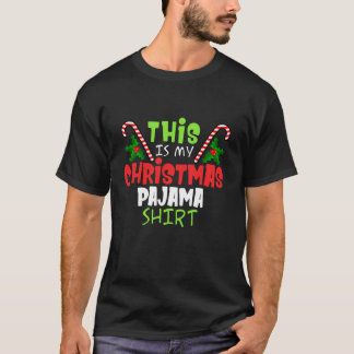 Camiseta Este É O Meu Natal Pajama Feliz Natal