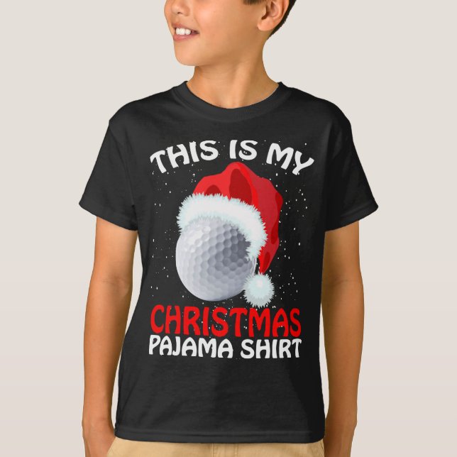 Camiseta Este É O Meu Natal Pajama Golf- Golf (Frente)