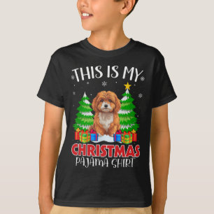 Camiseta Este É O Meu Natal Pajama Maltipoo Dog Xmas Pjs