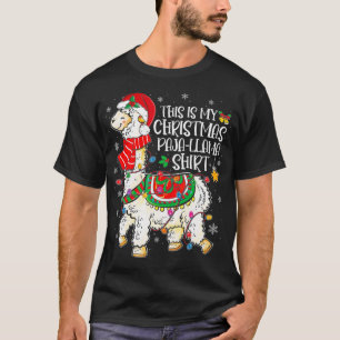 Camiseta Este É O Meu Natal Pajama Natal Papais noeis Llama