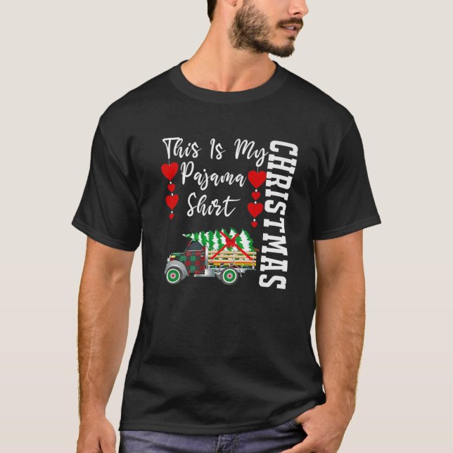 Camiseta Este É O Meu Natal Pajama Perfeito PJ De Natal (Frente)