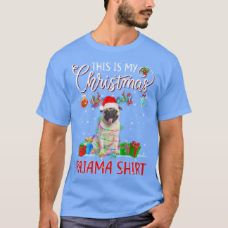 Camiseta Este é o meu Natal, Pajama Pug, Luzes de Natal