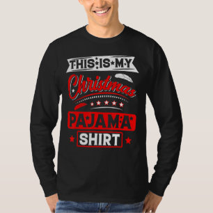 Camiseta Este É O Meu Natal Pajama Retrô Feliz Família Xmas