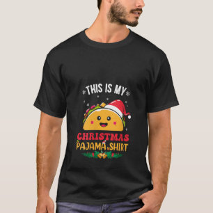 Camiseta Este é o meu Natal Pajama Shirt Taco V Neck