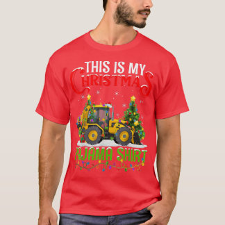 Camiseta Este É O Meu Natal Pajama Snow Plow No Natal