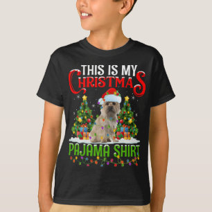 Camiseta Este É O Meu Natal Pajama Terrier Dog Christmas