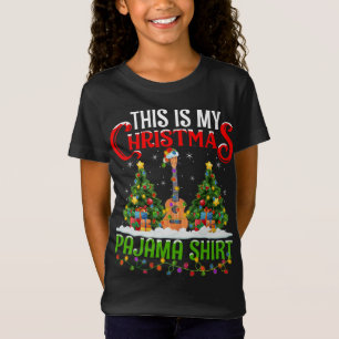 Camiseta Este É O Meu Natal Pajama Ukulele Music Christma
