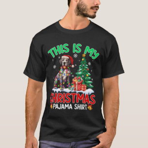 Camiseta Este É O Meu Natal Pajama, Um Grande Cachorro Dana