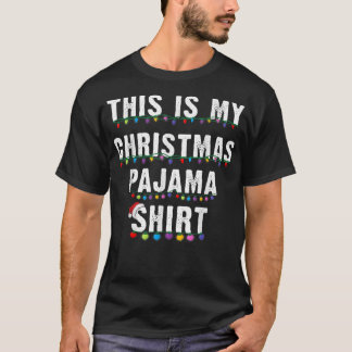 Camiseta Este É O Meu Natal Pajama Xmas Luz Engraçada Hol