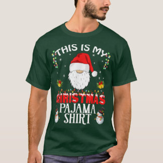 Camiseta Este É O Meu Natal Pajama Xmas Luzes Engraçadas Gn