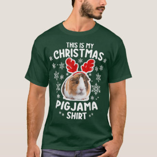 Camiseta Este É O Meu Natal Pigjama Guiné Pig