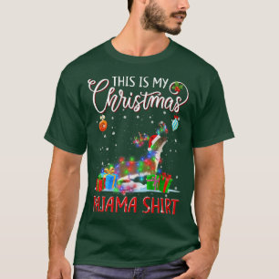 Camiseta Este é o Meu Natal Pijama Luzes de Natal de Lontr