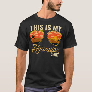 Camiseta Este É O Meu Óculos Sunitas Havaianos Aloha Hawaii
