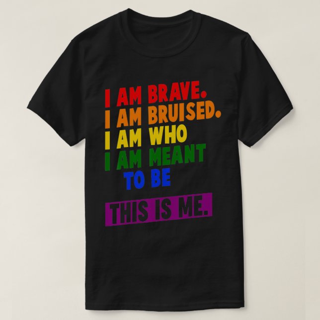 Camiseta Este É O Meu Orgulho LGBT Inspiracional (Frente do Design)