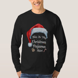 Camiseta Este É O Meu Pai Natal Da Família Pajama Papai Noe