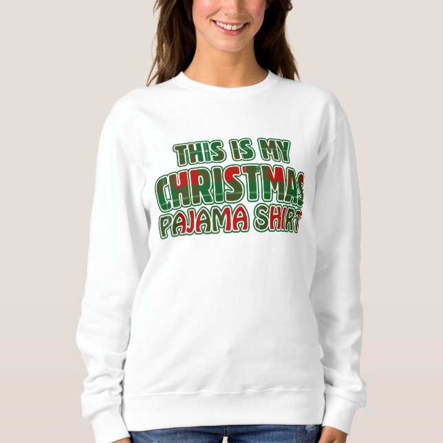 Camiseta Este É O Meu Pajama De Natal (Frente)