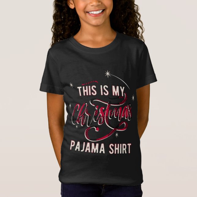 Camiseta Este É O Meu Pajama De Natal (Frente)