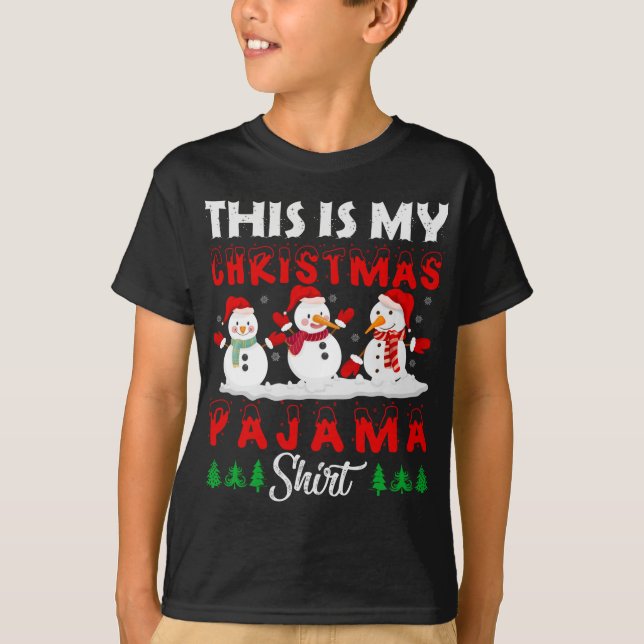 Camiseta Este É O Meu Pajama De Natal (Frente)
