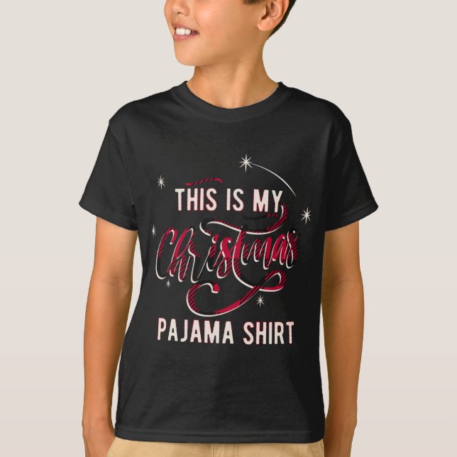 Camiseta Este É O Meu Pajama De Natal (Frente)
