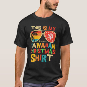 Camiseta Este É O Meu Pajama De Natal Havaiano, A Matar Fam