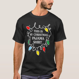 Camiseta Este É O Meu Pajama De Natal Que Corresponde Ao Pi