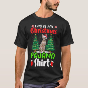 Camiseta Este É O Meu Pajama De Natal Sphynx Cat Chris
