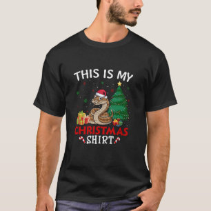 Camiseta Este é o meu Pajama natalino Santa Hat