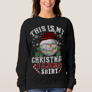 Camiseta Este É O Meu Papai noel De Voleibol De Natal