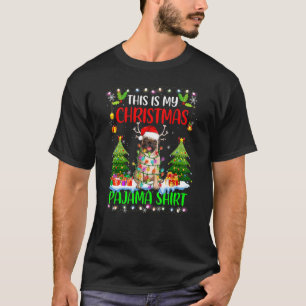 Camiseta Este É O Meu Paraíso De Natal, Pug Dog Santa Hat