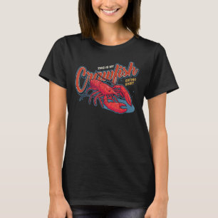 Camiseta Este É O Meu Peixe-Rastango Que Come Crawfish Caju