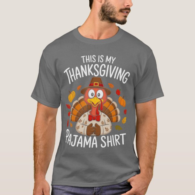 Camiseta Este é o meu pijama de Ação de Graças (Frente)