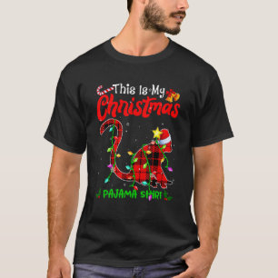 Camiseta Este É O Meu Pijama De Macaco De Natal  Xadrez Buf