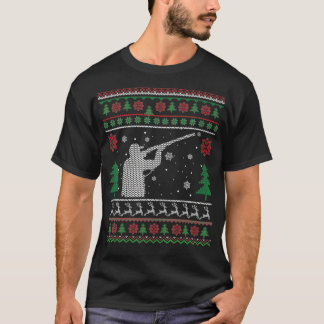 Camiseta Este é o meu pijama de Natal caçando feio