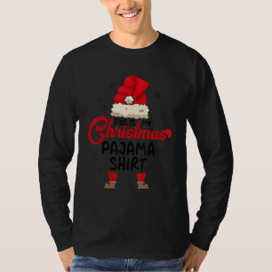 Camiseta Este é o meu pijama de natal Gnomo de Natal Red P