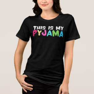 Camiseta Este É O Meu Pijama - Design Divertido de Sono par