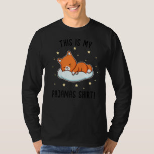 Camiseta Este É O Meu Pijama! Gato Gato-Gato-Gato Dormindo