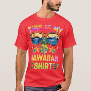 Camiseta Este É O Meu Piné De Praia Havaiano Luau Aloha Haw