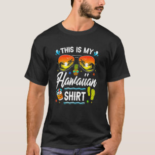 Camiseta Este É O Meu Piné De Praia Havaiano Luau Aloha Haw