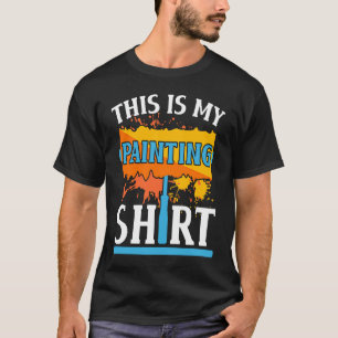 Camiseta Este É O Meu Pintor De Pintura.