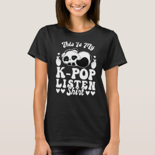 Camiseta Este É O Meu Pop K Ouça O Pop Merchandise K