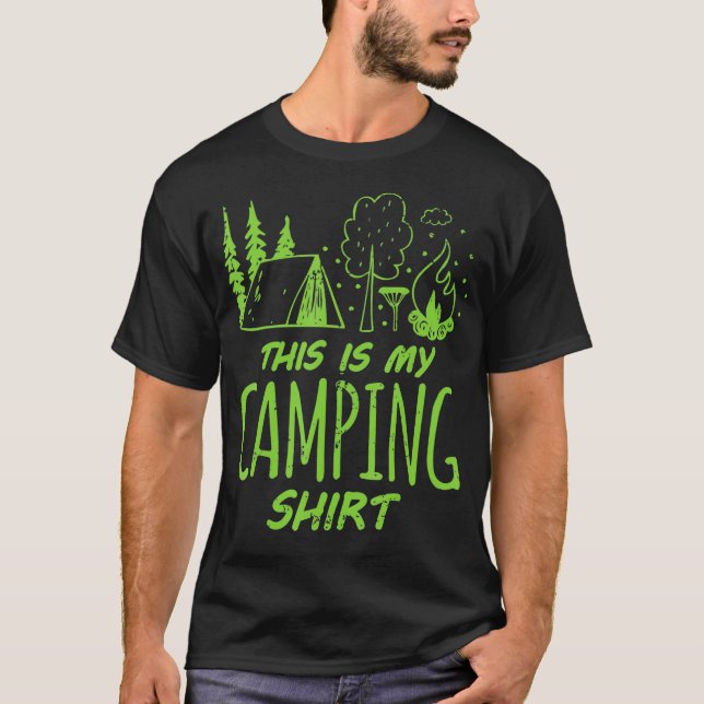 Camiseta Este É O Meu Presente De Acampamento (Frente)