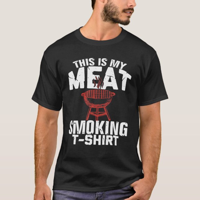 Camiseta Este É O Meu Presente De Carne Com CHURRASCO Engra (Frente)