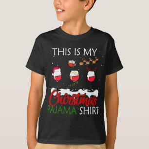 Camiseta Este É O Meu Presente De Natal Sobre O Vinho Do Pa