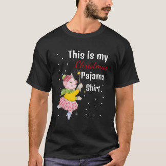 Camiseta Este É O Meu Presente Pig Pajama Xmas Pig 2020 Par