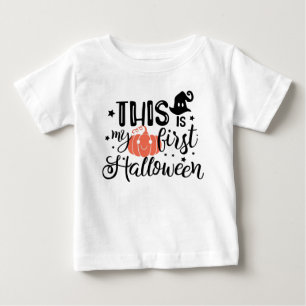 Camiseta Este é o meu primeiro bebezinho de abóbora