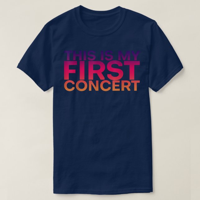 Camiseta Este É O Meu Primeiro concerto. (Frente do Design)