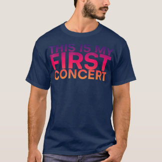 Camiseta Este É O Meu Primeiro concerto.