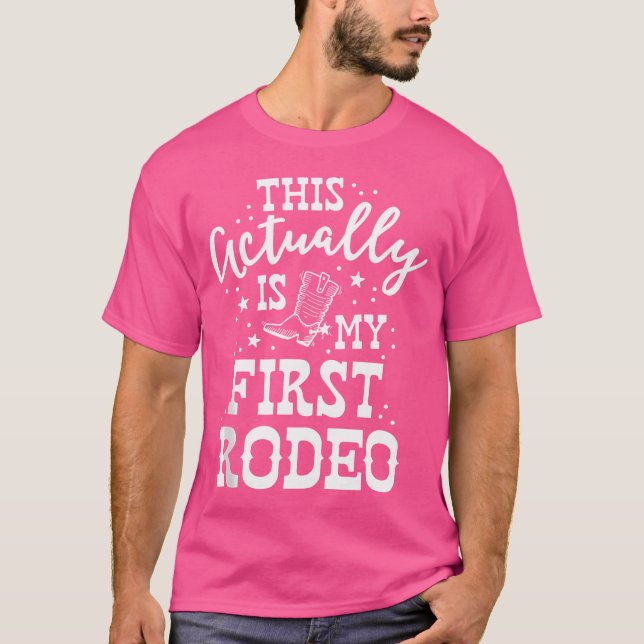 Camiseta Este É O Meu Primeiro Programa De Cavalos De Rodeo (Frente)