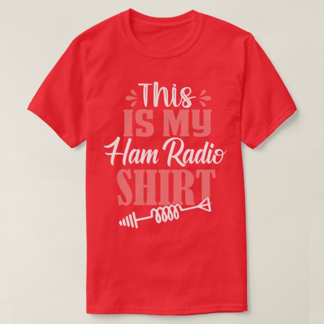 Camiseta Este é o meu rádio de ham (Frente do Design)