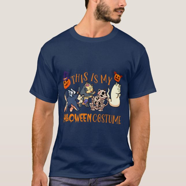 Camiseta Este É O Meu Roupa De Figurino De Halloween (Frente)